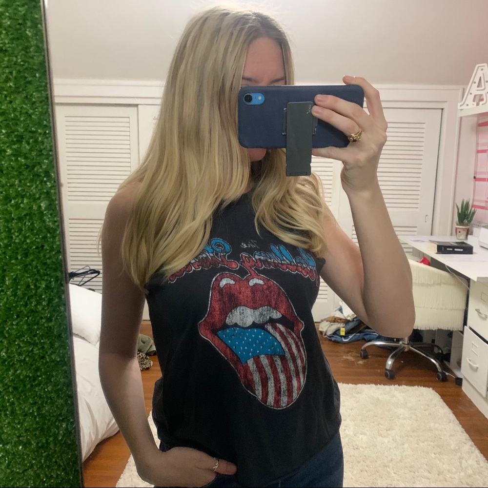 Rolling Stones vintage cutoff top